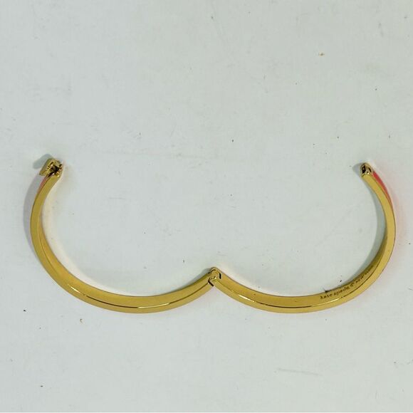 Kate Spade New York Spade Bangles Thin Enamel Hinge Bangle Bracelet Bright Rose - Picture 8 of 8